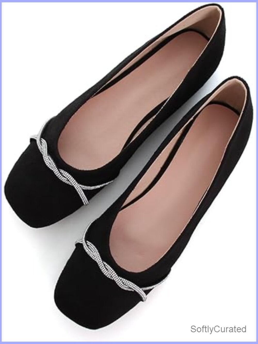 Square Toe Ballet Flats with Soft Insoles for All-Day Comfort and Versatile Wear